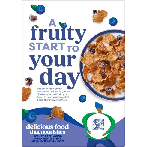 17.2oz (1 Kashi Breakfast Cereal, Organic, Whole Grain, Blueberry Clusters, Box Box)