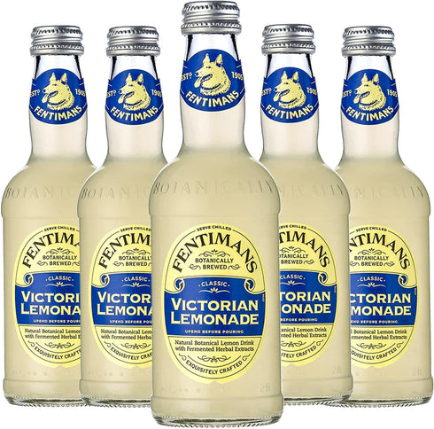 Fentimans Botanically Brewed Classic Victorian Lemonade Sparkling Soda, 9.3 fl oz Bottles