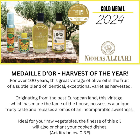 Nicolas Alziari 16.9 Fl.oz (500ml) Extra Virgin Olive Oil