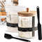 Premium Sourdough Starter Jar Kit - 50oz Large Wide Mouth Glass Jar
