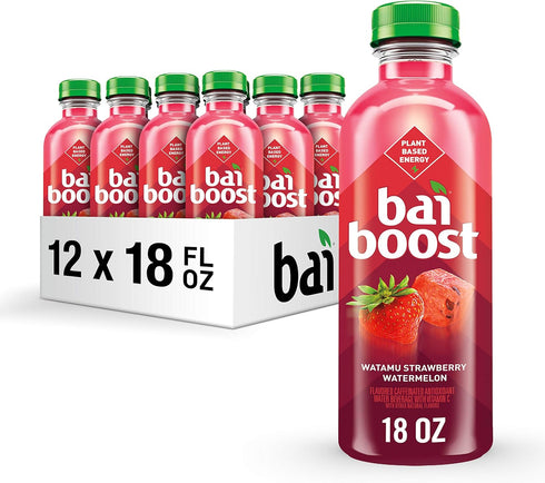 Bai Boost Watamu Strawberry Watermelon, Antioxidant Infused Beverage, 18 fl oz bottle