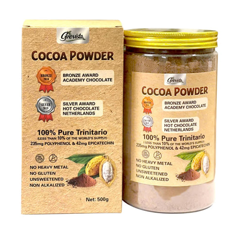 100% Pure Cocoa Powder Cocoa Rich Flavanols From Trinitario Cacao Beans, Natural,