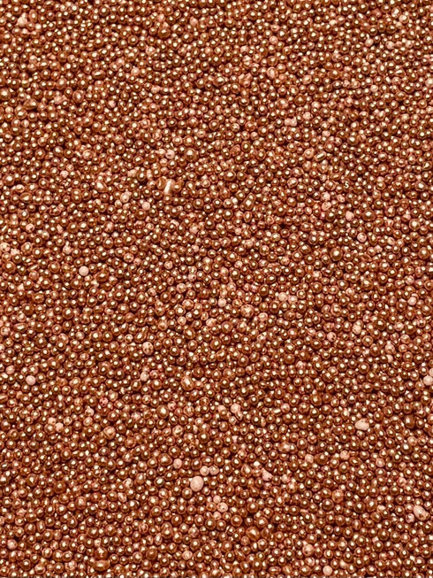Sweet Evas SHIMMER METALLIC ROSE GOLD NONPAREILS- Dairy Free,Gluten Free,Egg Free,Vegan,Soy Free,Nuts