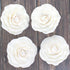 4 Count Global Sugar Art Peony Rose Sugar Cake Flowers, White, by Chef Alan Tetreault