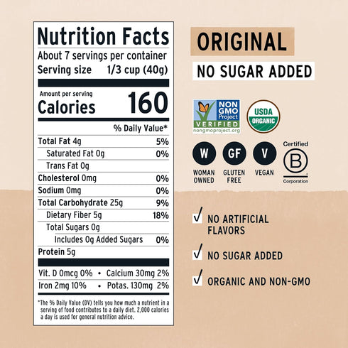 10 Purely Elizabeth, Oatmeal Ancient Grain Original Organic, Ounce