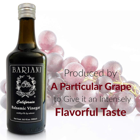 Bariani 16.9 fl.oz Organic Balsamic Vinegar of California - Natural and Semi-Sweet