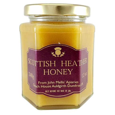 John Mellis Apiaries Scottish Ling Heather Honey, 12 Ounce Jar