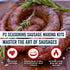 25 lbs PS Seasoning German Style Sausage Kit - Includes Sausage Seasoning Mix and Casings for up to of Meat - Easy