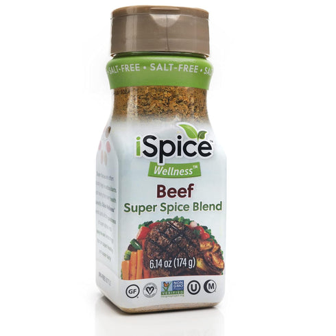 Seasoning,100% Sets 100% Pack (7 Pack) iSpice Salt Free Sodium Free Beef, Chicken, Meat Sauce, Pork, Vegetable, Salad