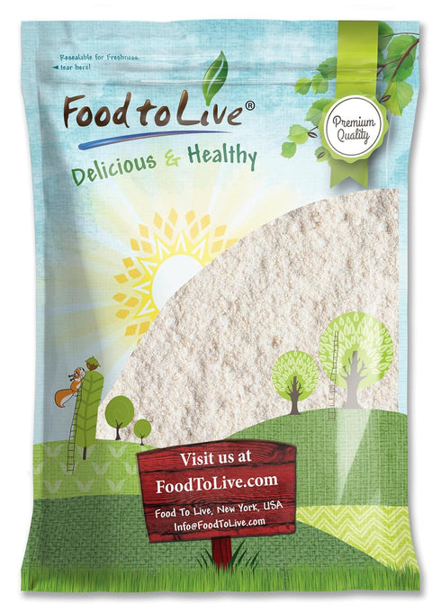 Food to Live Gluten-Free Organic White Sorghum Flour, 8 Pounds Non-GMO Whole