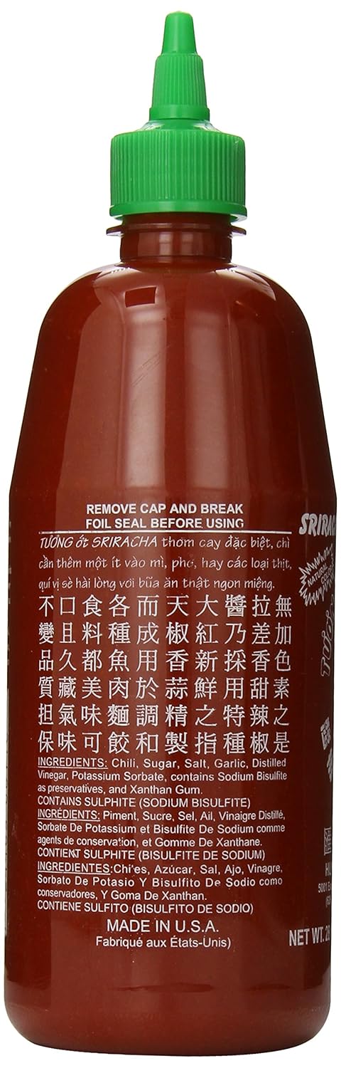 Huy Fong 28 Oz. Pack 6 Sauce Chili Sriracha Hot
