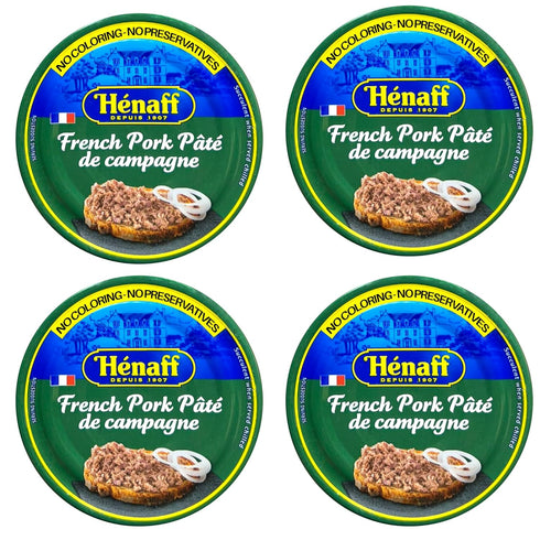 Hnaff Country 130 (4 PACK) Henaff French Pork Pate de campagne, Pate - grams