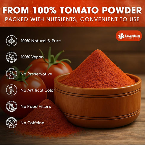 1.56 lbs (25oz) 100% Lavendium, Premium Tomato Powder Pure Dehydrated Tomato Non-GMO, Vegan, Gluten-Free, No Additives