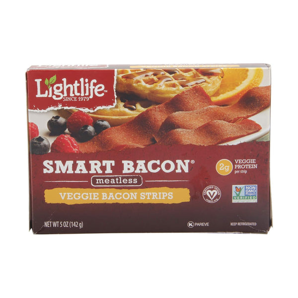 Lightlife Smart Bacon Meatless Veggie Strips, 5 oz (1 Pack)