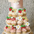 Rsstarxi 30 Pack 1st Sweet One Cupcake Toppers Berry First Birthday Decorations Glitter Strawberry Birthday Cupcake