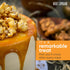 Pack 2 KING'S CUPBOARD Caramel Sauce and Sea Salt Hot Fudge Combo - jar Dessert Sauce and Ice Cream Topping, Chocolate