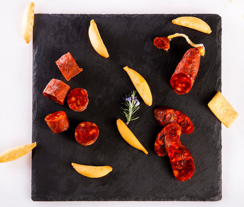 (1 pack 7.05 Oz.) PALACIOS - Authentic Spanish Chorizo. All Natural Ground Pork IBRICO Smoked Sausage Recipe, Dry Cured