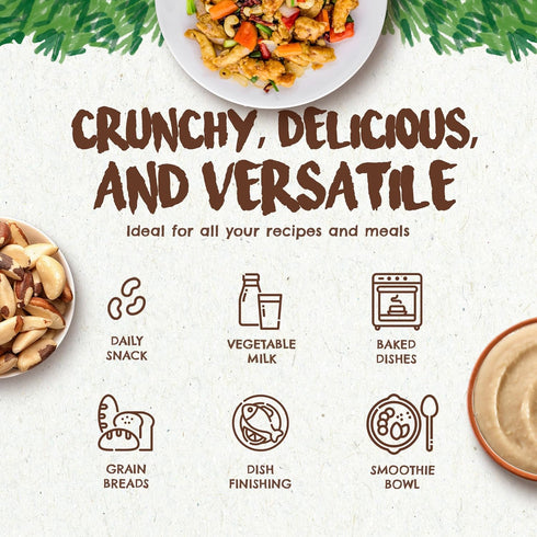 15 oz Snack The True Organic Brazil Nuts Raw and Unsalted Kosher Healthy-Rich in Vegetable Protein Harvested in Amazon