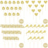 Zonon 55 Piece Home Sweet Home Cupcake Topper, Gold Glitter, New House Welcome Party