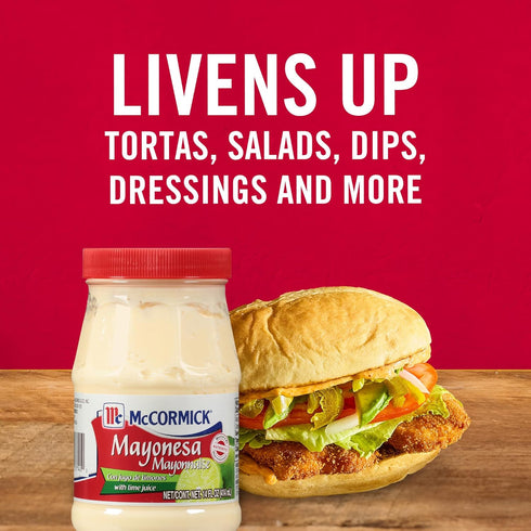 14 Oz (Pack 1) McCormick Mayonesa (Mayonnaise) With Lime Juice, Fl