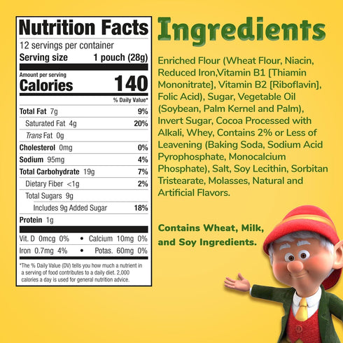 12oz, 12ct Keebler On-The-Go Fudge Stripes Cookies