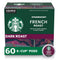 Starbucks K-Cup Coffee Pods, Dark Roast Hot or Iced Coffee, French Roast,