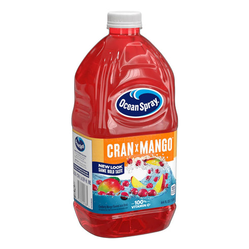 64 Oz (Pack 8) Ocean Spray Cran-Mango Cranberry Mango Juice Drink, Fl Bottle