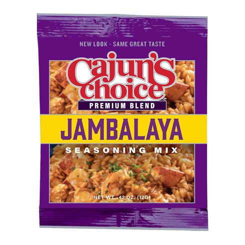 0.42 oz Packets, Pack 6, Cajun's Choice Jambalaya Seasoning Mix - of Gluten-Free, No MSG, Authentic Louisiana Creole