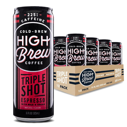 High Brew Coffee, Triple Shot Espresso, Cold Brew Coffee, 11 Fl Oz,