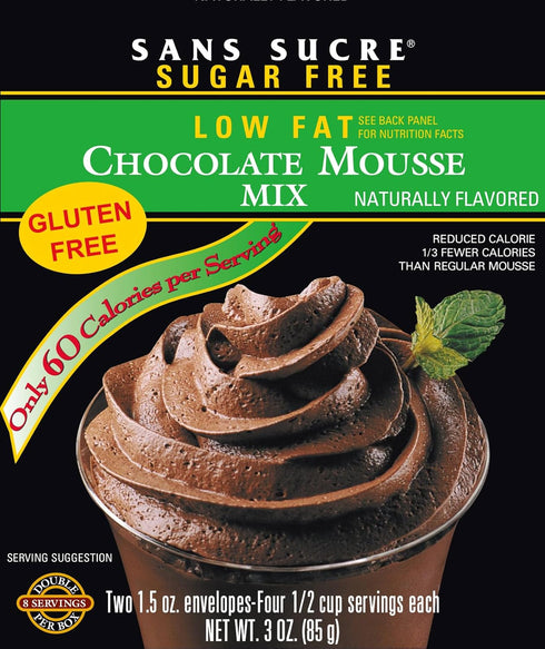 SANS SUCRE Chocolate Mousse Mix - Sugar Free, Gluten Free