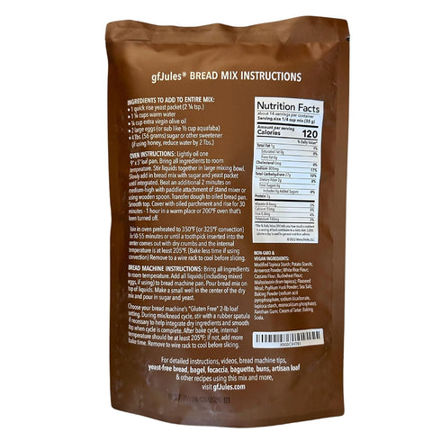 9 18 gfJules Certified Gluten Free Bread Baking Mix | Loaf, Baguettes, Bagels, Focaccia and more | No Grit, Non-GMO