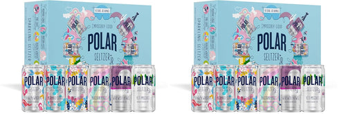 Polar Seltzer Jr Variety Pack, 7.5 fl oz Cans, Six Flavors, Mini