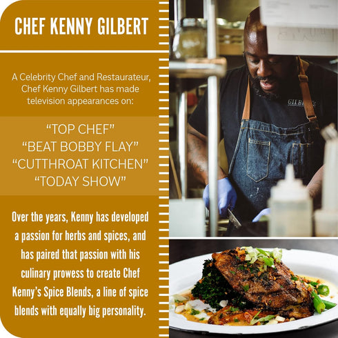Chef Kenny's Spice Blends Gilbert's Ultimate Raging Cajun Seasoning, No GMO, Gluten Free, Low Sodium Seasonings, 5.2 oz