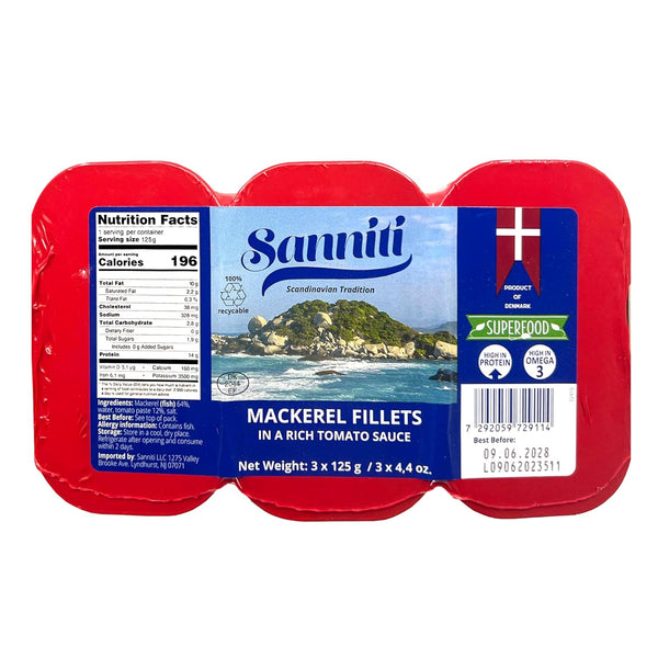 Sanniti Mackerel Fillets in a Rich Tomato Sauce | Super Food |