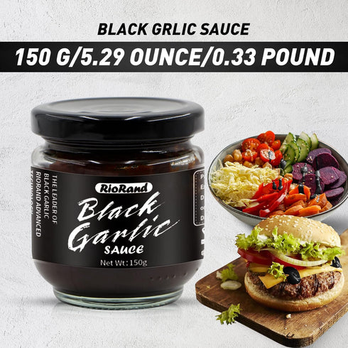 RioRand Black Garlic Sauce 150g/5.29oz Black Garlic Puree Canned