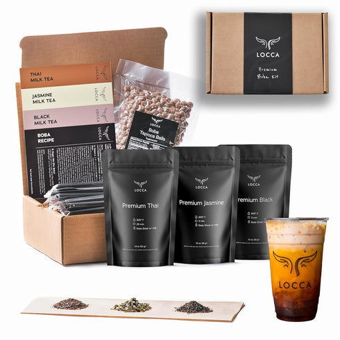 Premium Boba Tea Kit by Locca | Makes up to 24 Drinks
