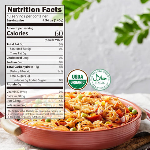 10 Packs, 56.5 oz YUHO Organic Konjac Shirataki Spaghetti Noodle, Closer to Pasta Gluten Free Low Carb Health Noodles