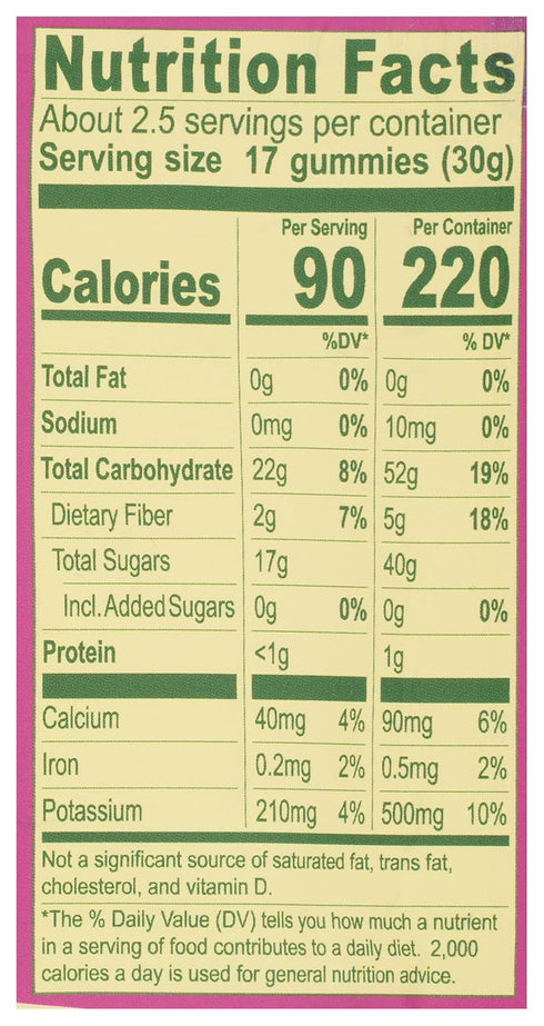 Gummies, 2.5 OZ SOLELY Organic Mango & Passion Fruit