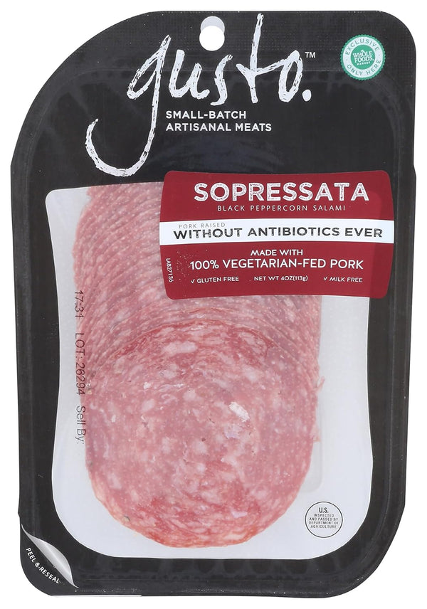 Gusto Sliced Sopressata Salami, 4 OZ