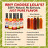 5 Oz (Pack 6) Lola's Fine Hot Sauce Trinidad Scorpion | All-Natural, Low Sodium, Gluten-Free, Keto | Made with Red