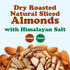 12 Food to Live Dry Roasted Natural Sliced Almonds with Himalayan Salt, Ounces Unblanched Nuts, Oven Toasted, Lighly