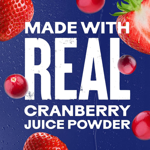 Packets 100% (40ct) Ocean Spray White Cran-Strawberry Zero Sugar Powder Drink Mix with Real Cranberry Juice Powder