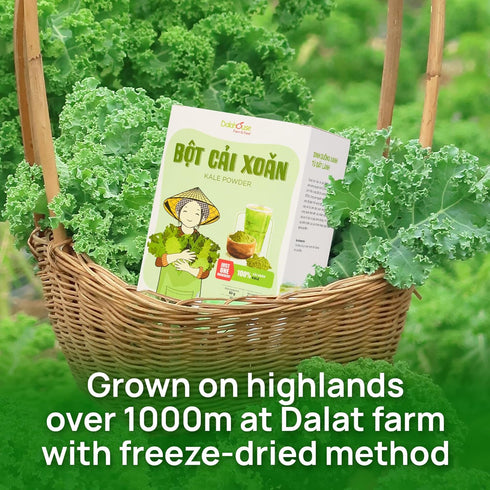 100% (20 2.1 oz) Pack 1 Freeze-Dried Kale Powder, Pure Juice, Nutritional Vegetable Supplement, for Skin, Smoothies