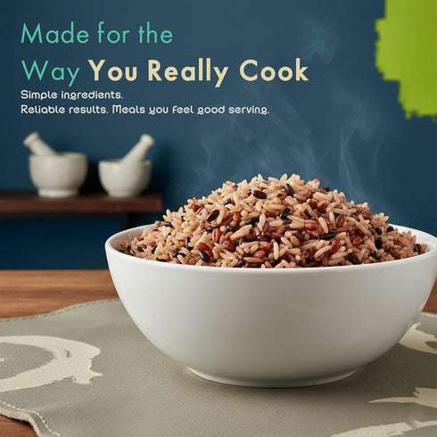 8-in-1 32 oz (2 lb) Golden Crown Wild Rice Blend - Multigrain Blend w/Red, Black Barley, Bamboo, Wild Rice Mix & More