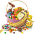 Easter Basket with Chocolate Bunny Chocolate Candy and Sweets Easter Basket, Festive