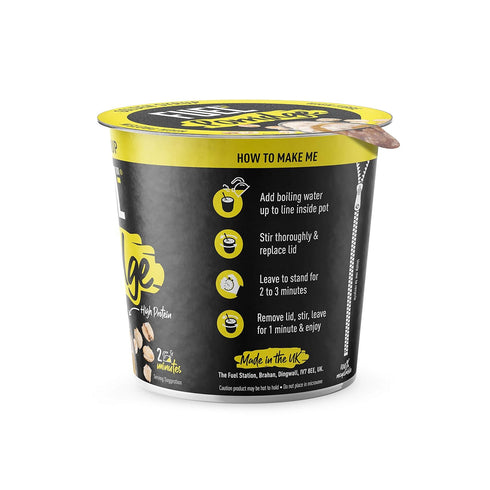 Fuel 10k FUEL10K 8 70g, 560g Breakfast Cereal Porridge Pots, Golden Syrup, x Total Weight, High Fiber, High Protein