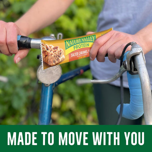 15 21.3 oz Nature Valley Protein Chewy Snack Bars, Salted Caramel Nut, Bars