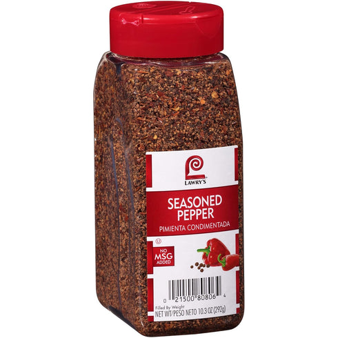 Lawry's Seasoned Pepper, 10.3 Ounce Container of Seasoned All Pepper for Flavor