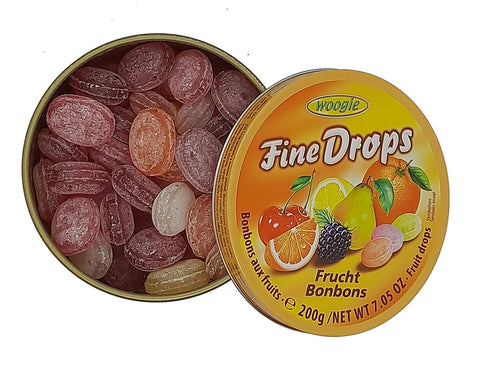 WOOGIE Fine Drops Fruit Mix Candies, 200g