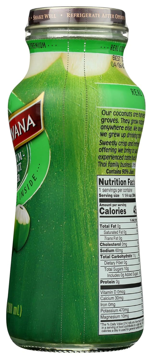 9.5 Oz Taste Nirvana Real Coconut Water, Fl